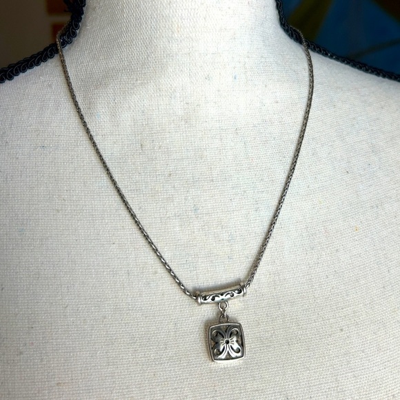 Brighton Jewelry - Brighton Hamilton Butterfly Necklace Silver Plated